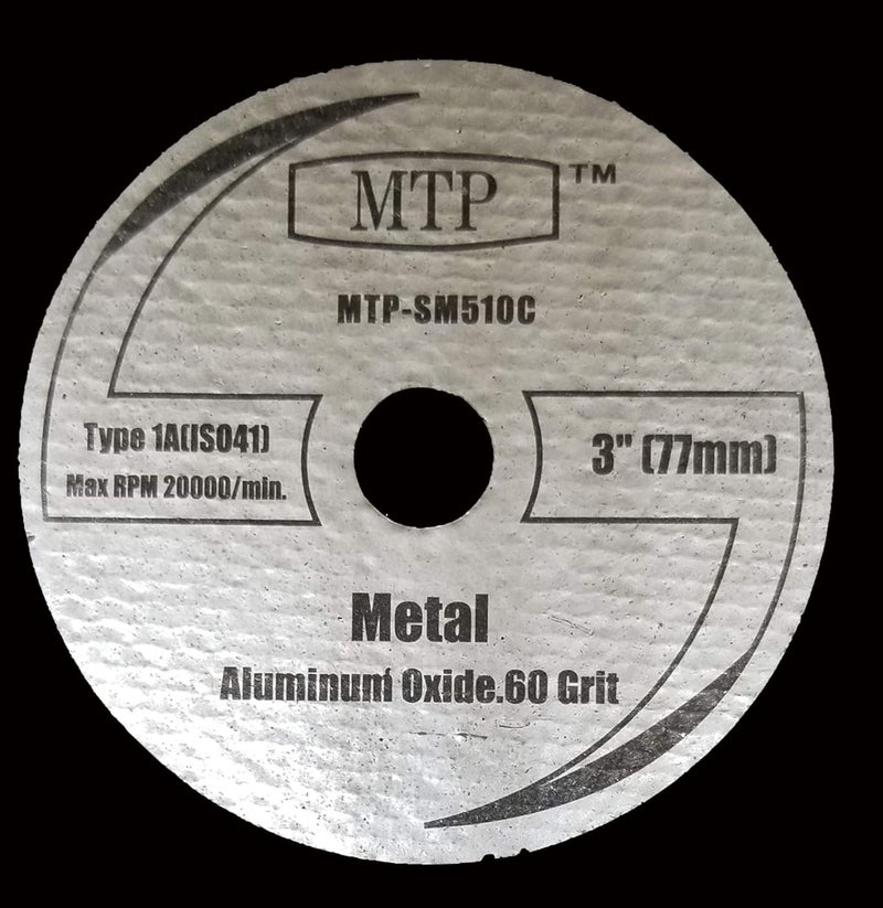 MTP Brand Pack of 5 Assort 3" Wood Plastic Metal Masonry Cutting Wheel Compatible to use for Dremel SM510C sm520 sm500 sm540 Saw Max Rigid R87547B Milwaukee 2522-20 Cut Off Tool - 7/16" Arbor - Image 4